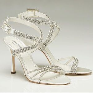 Benjamin Adams: Astor Swarovski Crystal wedding shoes, Size 41 US 9.5.